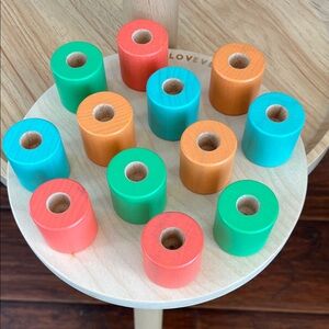 Lovevery Colorful Wooden Stacking Pegboard